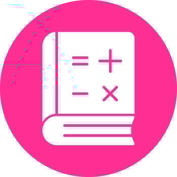 Math Book Vector Icon