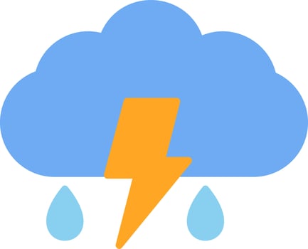 Thunder Vector Icon