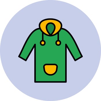 Raincoat Vector Icon