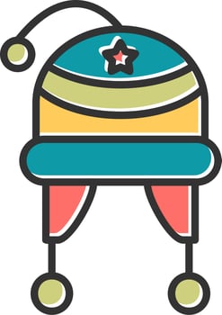 Winter Hat Vector Icon