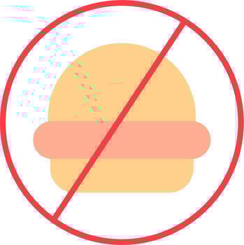 No Food Vector Icon