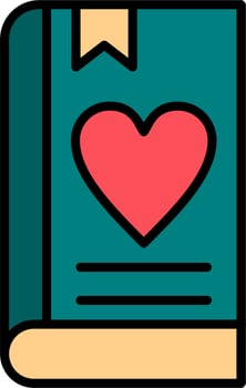 Love Book Vector Icon