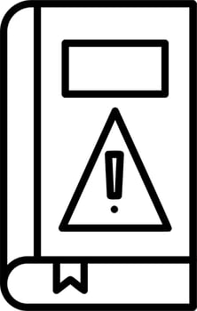 Book Alert Vector Icon