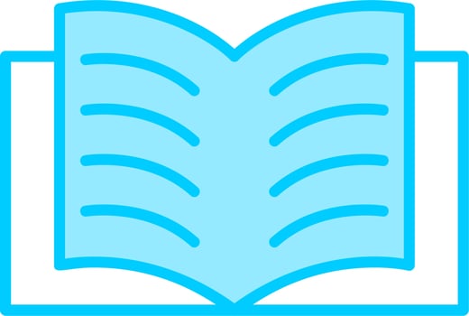 Open Book Vector Icon