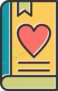 Love Book Vector Icon