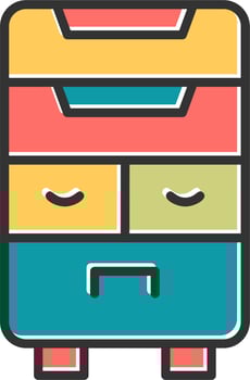Drawers Vector Icon
