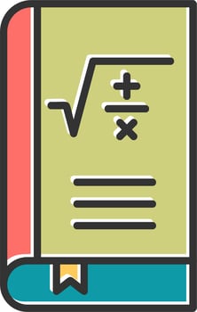 Maths Book Vector Icon