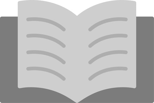 Open Book Vector Icon