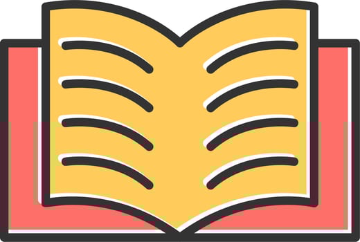 Open Book Vector Icon