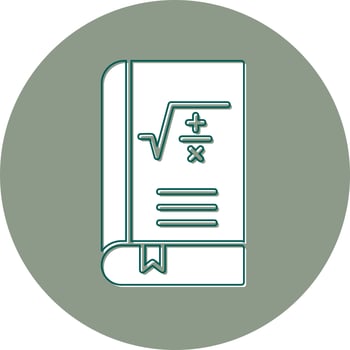 Maths Book Vector Icon