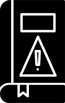 Book Alert Vector Icon