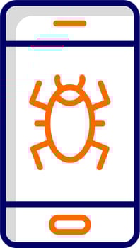 Mobile Virus Vector Icon