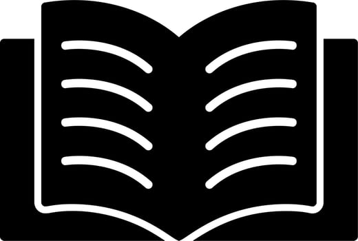 Open Book Vector Icon