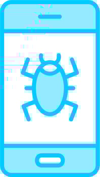 Mobile Virus Vector Icon