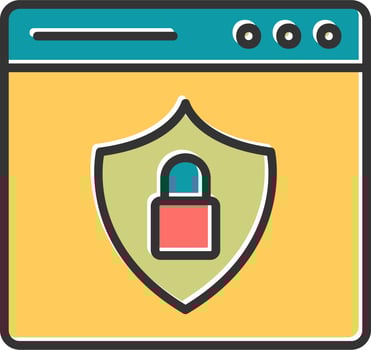 Web Security Vector Icon
