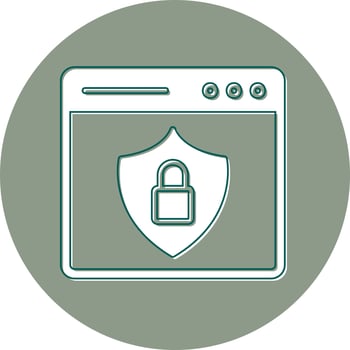 Web Security Vector Icon