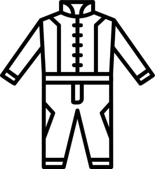 Race Suit Vector Icon
