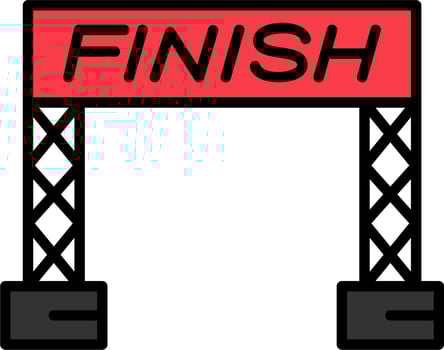 Finish Line Vector Icon