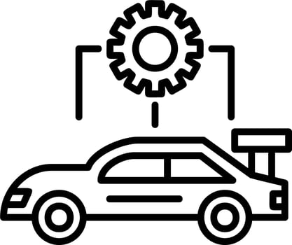 Car Configuration Vector Icon