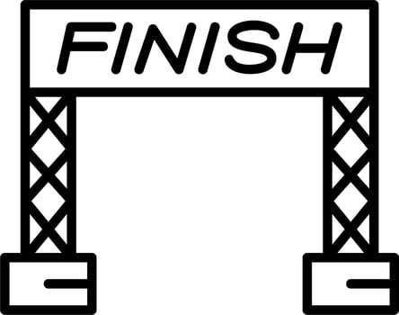 Finish Line Vector Icon