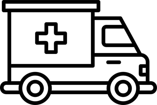 Ambulance Vector Icon