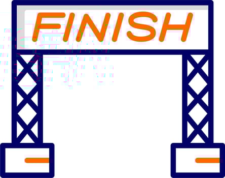 Finish Line Vector Icon