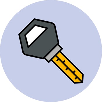 Car Key Vector Icon