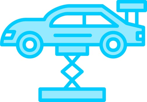 Car Lifting Vector Icon