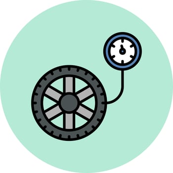 Pressure Gauge Vector Icon