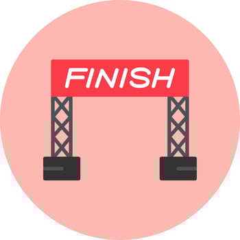 Finish Line Vector Icon