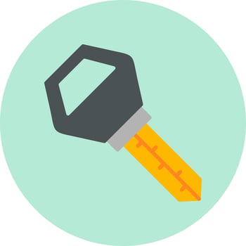 Car Key Vector Icon