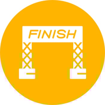 Finish Line Vector Icon