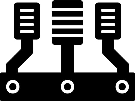Car Accelerator Vector Icon