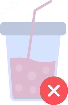No Soft Drink Vector Icon