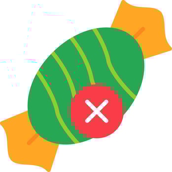 No Sweets Vector Icon