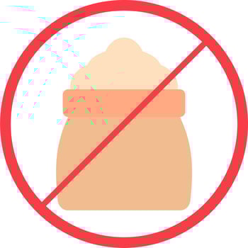 No Sugar Vector Icon