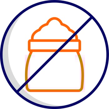 No Sugar Vector Icon