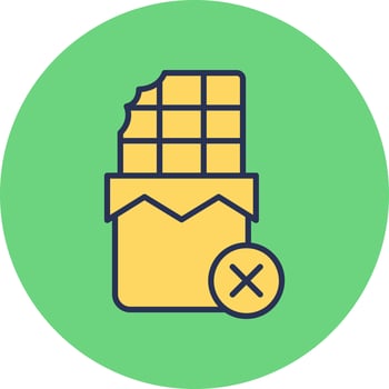 No Chocolate Vector Icon