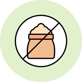 No Sugar Vector Icon
