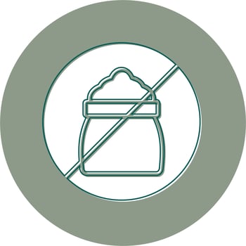No Sugar Vector Icon