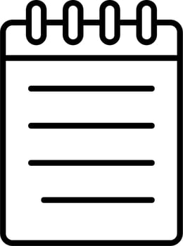 Notebook Vector Icon