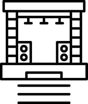 Stage Vector Icon
