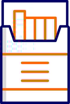 Cigarette Box Vector Icon