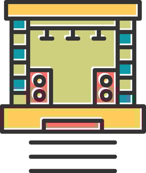 Stage Vector Icon