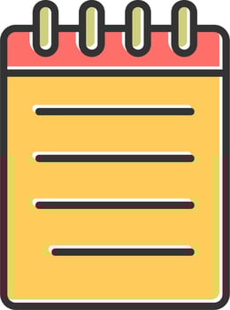 Notebook Vector Icon