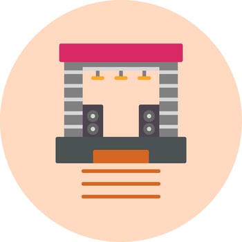 Stage Vector Icon