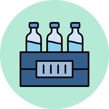 Water Bottles Vector Icon