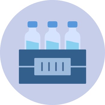 Water Bottles Vector Icon