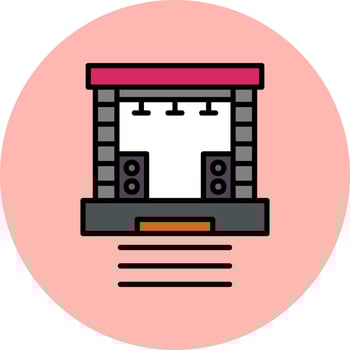 Stage Vector Icon