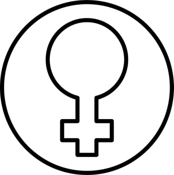 Female Symbol vector icon
